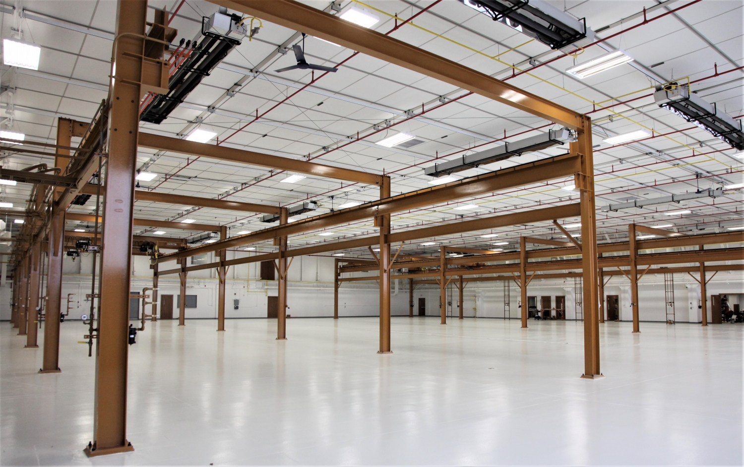 interior of the F-16 maintenance hangar facility