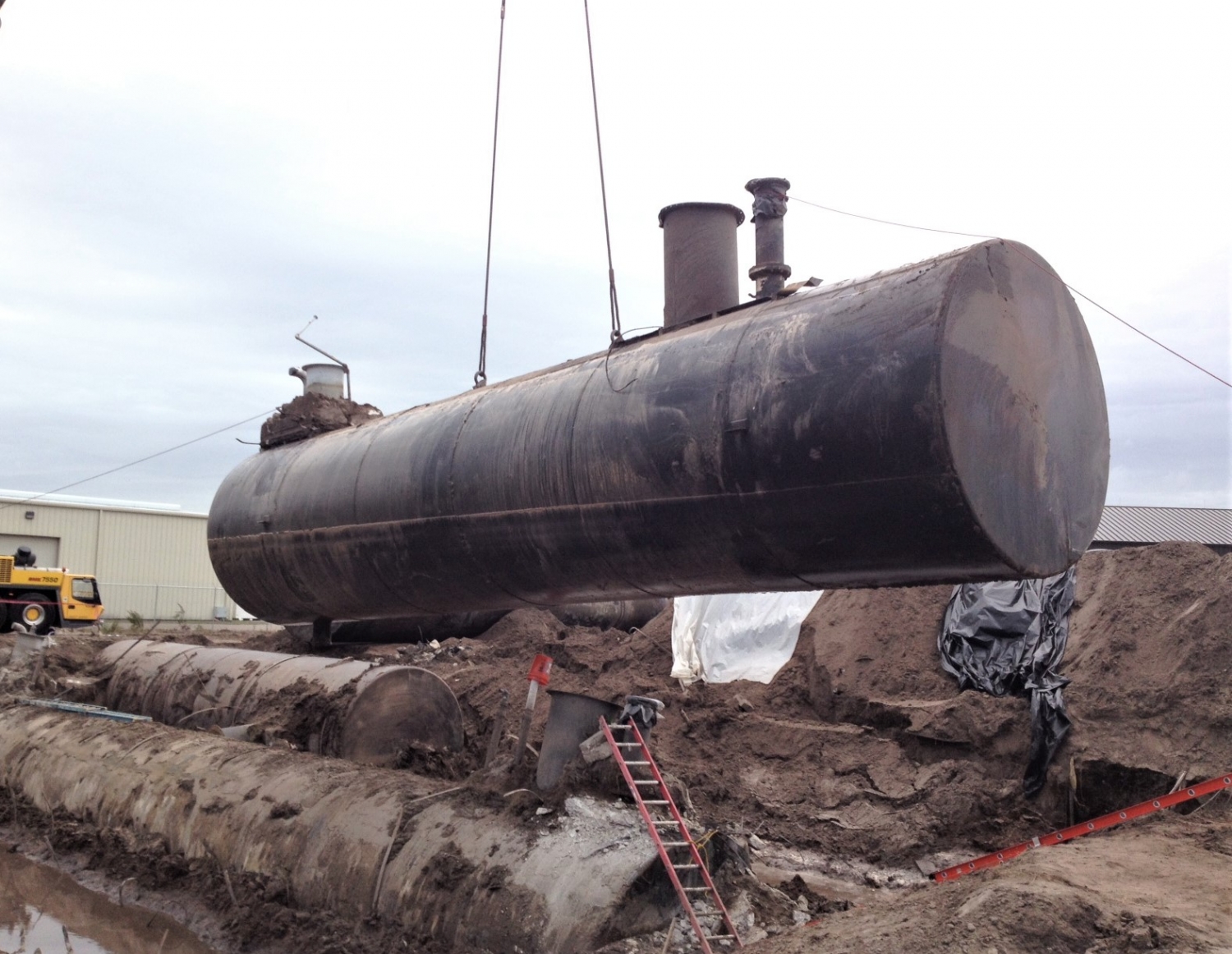 removing an underground fuel tank