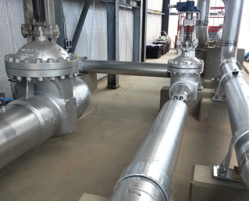 Standalone Central Compressor Unit piping