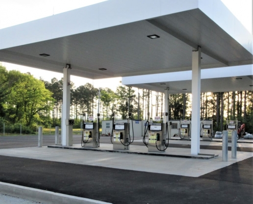 Land transportation fuel dispensers