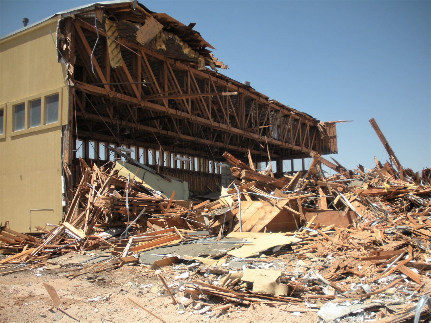 demolishing a fueling facility