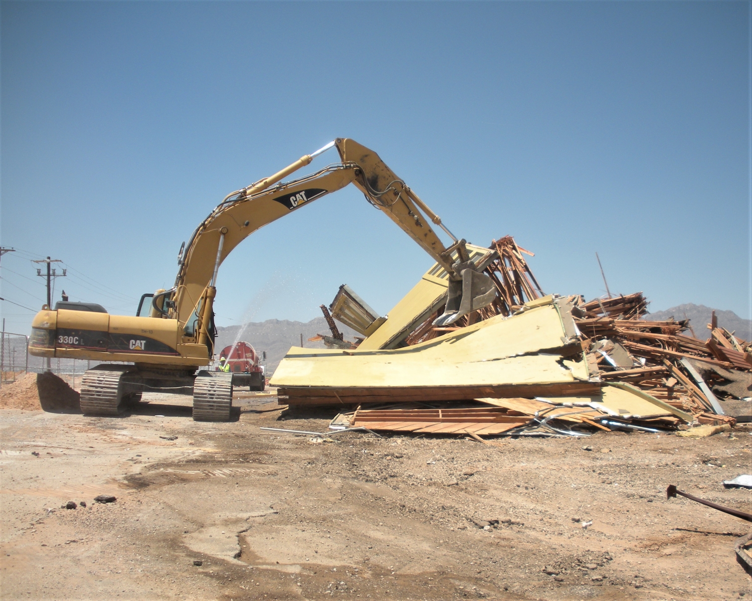 demolishing a fueling facility