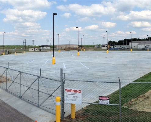 The completed refueler parking facility