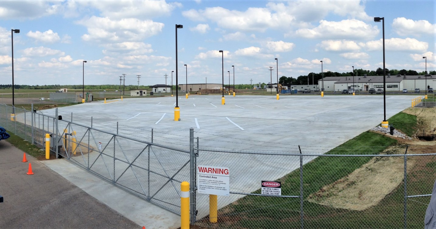 The completed refueler parking facility