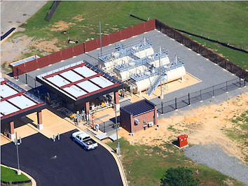 A gas station at langley