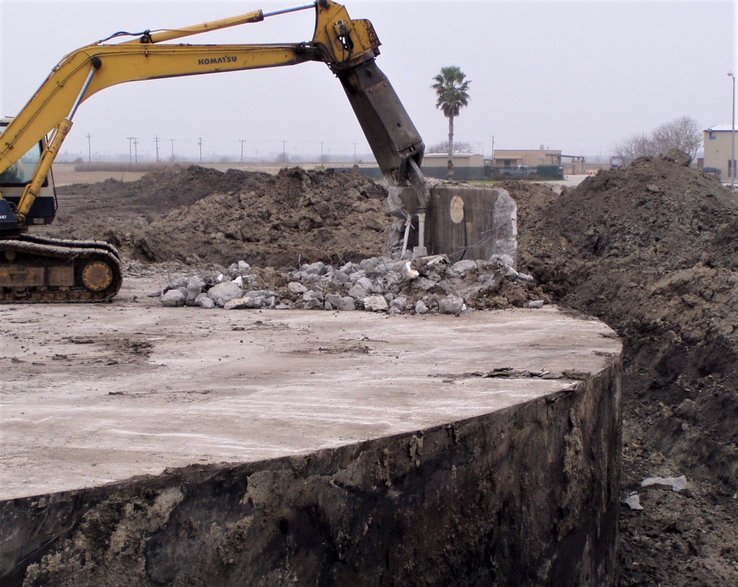 demolishing a fueling facility